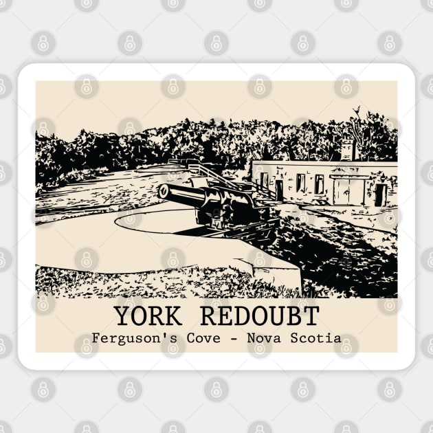 York Redoubt - Ferguson's Cove NS Magnet by Lakeric